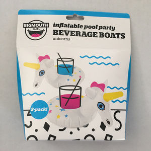 New BIGMOUTH Beverage Boats 2-Pk UNICORNS Floats